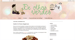 Desktop Screenshot of deolhosverdes.blogspot.com