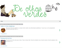 Tablet Screenshot of deolhosverdes.blogspot.com