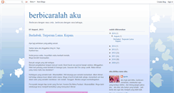 Desktop Screenshot of berbicaralahaku.blogspot.com