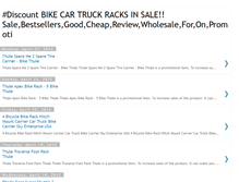 Tablet Screenshot of bikecartruckracksinsale.blogspot.com