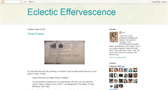 Desktop Screenshot of eclecticeffervescence.blogspot.com