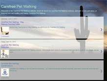 Tablet Screenshot of carefreepetwalking.blogspot.com
