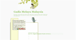 Desktop Screenshot of gadismelayumalaysia.blogspot.com