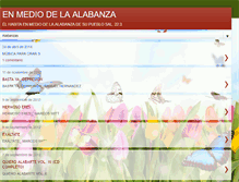 Tablet Screenshot of enmediodelaalabanza.blogspot.com