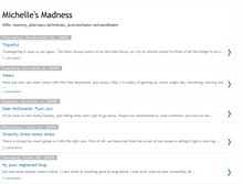 Tablet Screenshot of michellesmadness.blogspot.com