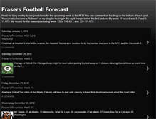 Tablet Screenshot of frasersfootballforecast.blogspot.com