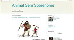 Desktop Screenshot of animalsemsobrenome.blogspot.com