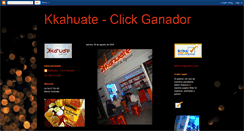 Desktop Screenshot of kkahuateclickganador.blogspot.com