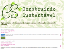 Tablet Screenshot of construindosustentavel.blogspot.com