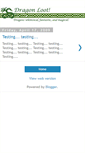 Mobile Screenshot of dragonloot.blogspot.com
