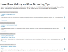 Tablet Screenshot of homedecorgalleryandmore.blogspot.com
