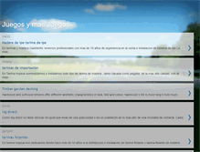 Tablet Screenshot of juegosymasquejuegos.blogspot.com