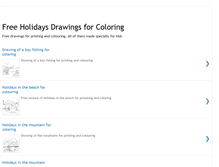 Tablet Screenshot of holidaysdrawingsforcoloring.blogspot.com