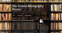 Desktop Screenshot of femmebibliography.blogspot.com