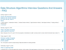 Tablet Screenshot of datastructurefaqs.blogspot.com