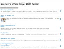 Tablet Screenshot of daughtersofgodprayerclothmission.blogspot.com