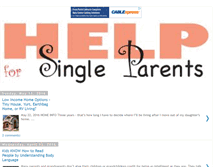 Tablet Screenshot of helpforsingleparents.blogspot.com