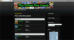 Desktop Screenshot of playonlinenewgames.blogspot.com