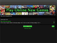 Tablet Screenshot of playonlinenewgames.blogspot.com