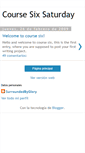 Mobile Screenshot of coursesixsaturday.blogspot.com