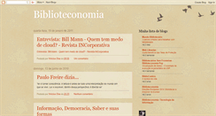 Desktop Screenshot of biblioteconomiaunirio.blogspot.com