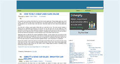 Desktop Screenshot of cheap-used-cars-for-sale-online.blogspot.com
