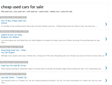 Tablet Screenshot of cheap-used-cars-for-sale-online.blogspot.com