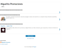 Tablet Screenshot of miguelitopromociones.blogspot.com