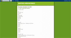 Desktop Screenshot of biotech-mediscience.blogspot.com