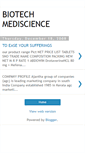 Mobile Screenshot of biotech-mediscience.blogspot.com