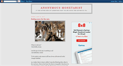Desktop Screenshot of anonymousmonetarist.blogspot.com