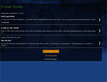 Tablet Screenshot of 5wise-studio.blogspot.com