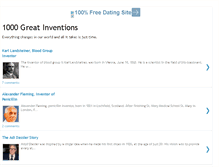 Tablet Screenshot of 1000greatinventions.blogspot.com