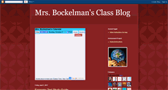 Desktop Screenshot of bockelmanclassblog.blogspot.com