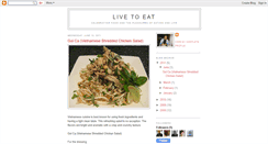 Desktop Screenshot of livetoeatmjf.blogspot.com