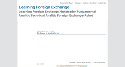 Desktop Screenshot of learningforeignexchange.blogspot.com