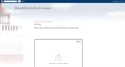 Desktop Screenshot of beautifulclothedwomen.blogspot.com