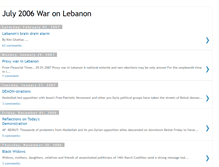 Tablet Screenshot of july2006waronlebanon.blogspot.com