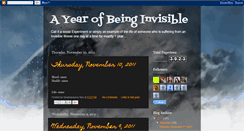 Desktop Screenshot of oneyearinvisible.blogspot.com