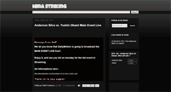 Desktop Screenshot of mmastriking.blogspot.com