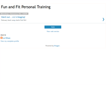 Tablet Screenshot of funandfitpersonaltraining.blogspot.com