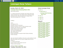 Tablet Screenshot of lowongankerja505.blogspot.com