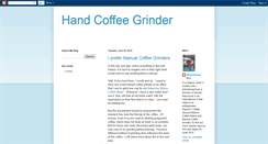 Desktop Screenshot of handcoffeegrinder.blogspot.com