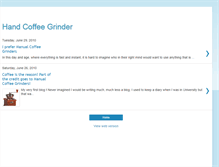 Tablet Screenshot of handcoffeegrinder.blogspot.com