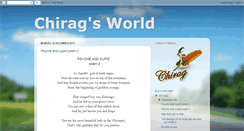 Desktop Screenshot of chiragsworld.blogspot.com