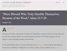 Tablet Screenshot of abookofmormonstudy.blogspot.com