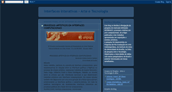 Desktop Screenshot of interfacesarteetecnologia.blogspot.com