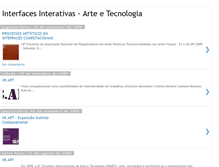 Tablet Screenshot of interfacesarteetecnologia.blogspot.com