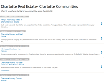 Tablet Screenshot of charlotterealestateandcommunities.blogspot.com