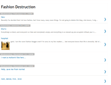 Tablet Screenshot of fashiondestruction.blogspot.com